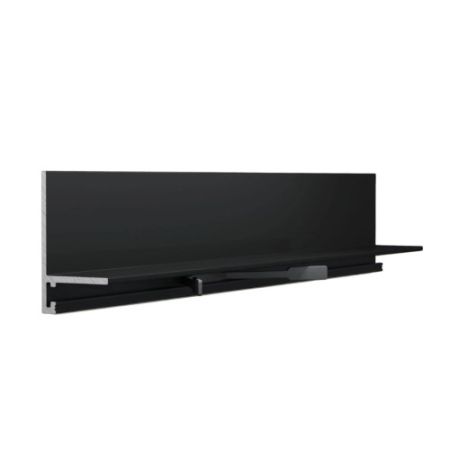 Микроплинтус алюминиевый Laconistiq MICRO L Черный RAL 9005 17-21-245 матовый 2450×25,8×16,2
