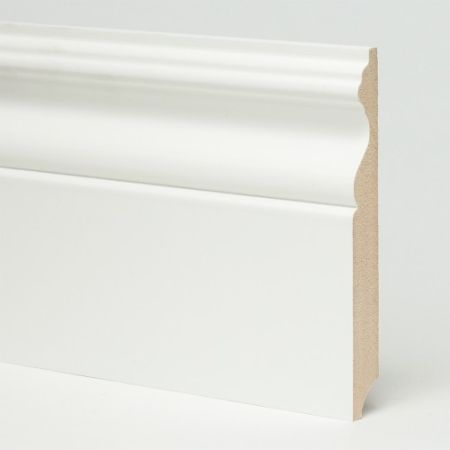 Плинтус Evrowood МДФ Белый PN 140 2000×130×16