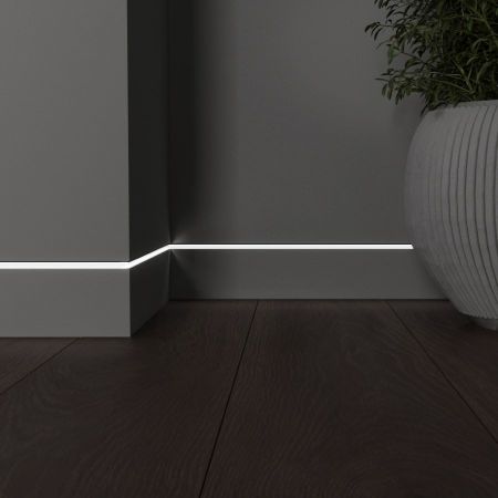 МДФ Вставка в скрытый плинтус 70мм грунт