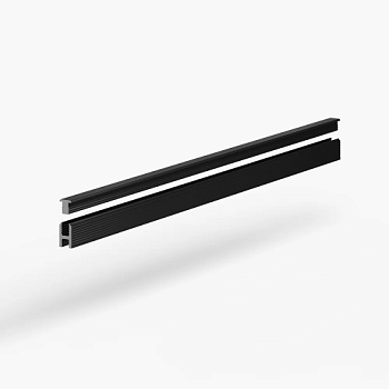 Профиль алюминиевый теневой Laconistiq Dual Mini Черный 28-11-300 3000×6×10
