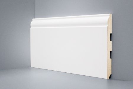 Плинтус DeARTIO Ламинированный 104-150 Белый 150х16