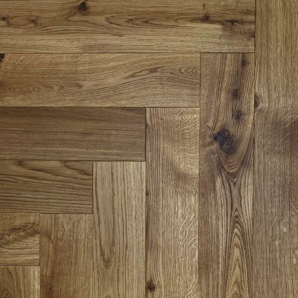 Инженерная доска Legend Елочка Дуб Safari/Сафари под лаком брашированный