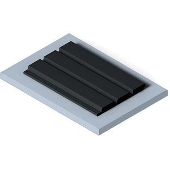 Стеновая панель из полистирола Hiwood LV124 BK 2700×120×12