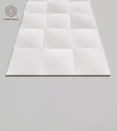 Стеновая панель под покраску Alpine Walls Geometrium  ECOGR0207W  1200*600*25