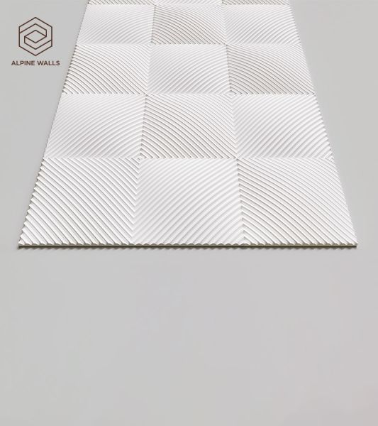 Стеновая панель под покраску Alpine Walls Geometrium  ECOGR0207W  1200*600*25