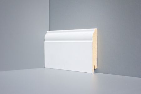 Плинтус DeARTIO Ламинированный 104-100 Белый 100х16