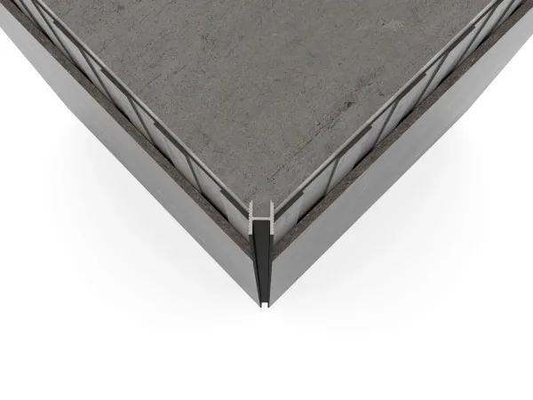 Laconistiq теневая рейка Dual под панели 8,6*12*3000мм