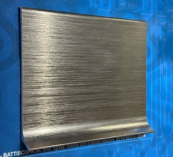 Плинтус Progress profiles напольный BTTS Шлифованный (браш) титан 2м