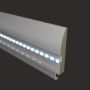 Плинтус Evrowood МДФ Белый PN 080 Led 2000×95×16