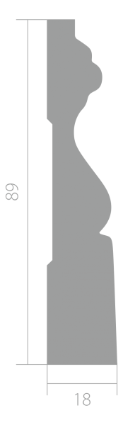 Наличник Ultrawood N 002i 89x18