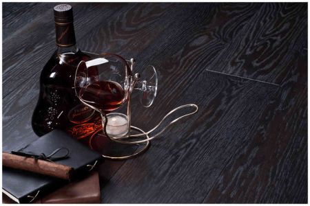 Инженерная доска Gran Parte Дуб Антрацит Antracite Натур-Классик