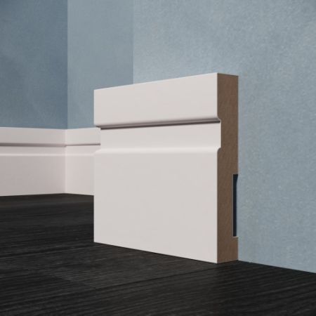 Плинтус Evrowood МДФ Белый  PN 021  2000×70×16