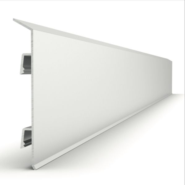 Плинтус алюминиевый Modern Decor серебро матовое 10х70х3000мм