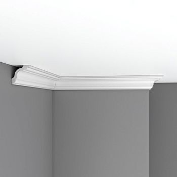 Потолочный плинтус под покраску Decomaster 96628 2400×50×52