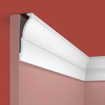 Потолочный плинтус под покраску Cosca Decor KX058 2000×30×91