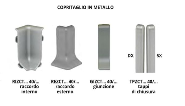 Плинтус Progress profiles напольный BTBT Глянцевый титан 2м