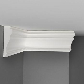 Потолочный плинтус под покраску Decomaster Дюропрофиль D152ДМ 2000×25×85