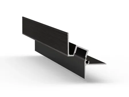 Теневой профиль потолочный GIPS Чёрный для подсветки 43.8х44.1х3000мм
