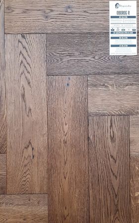 Паркетная доска Елочка Hajnowka Дуб OBOROG масло воск