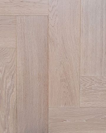 Паркетная доска Hajnowka Елочка Дуб Brine White масло воск