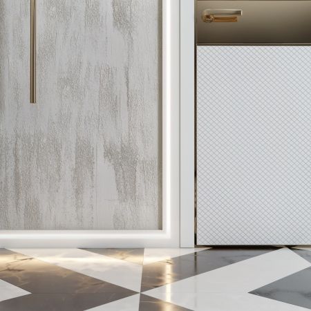 Плинтус Evrowood МДФ Белый  PN 021 Led  2000×70×16