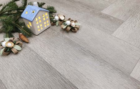 Кварц виниловое покрытие Stone Floor Елочка Дуб Балтимор 951008 HP