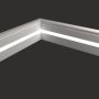 Плинтус Evrowood МДФ Белый PN 030 Led  2000×80×16