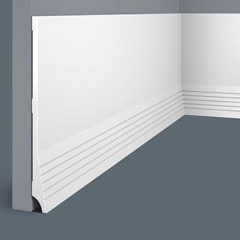 Плинтус под покраску Cosca Decor Экополимер PX036 2000×184×16