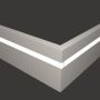 Плинтус Evrowood МДФ Белый PN 101 Led  2000×100×16