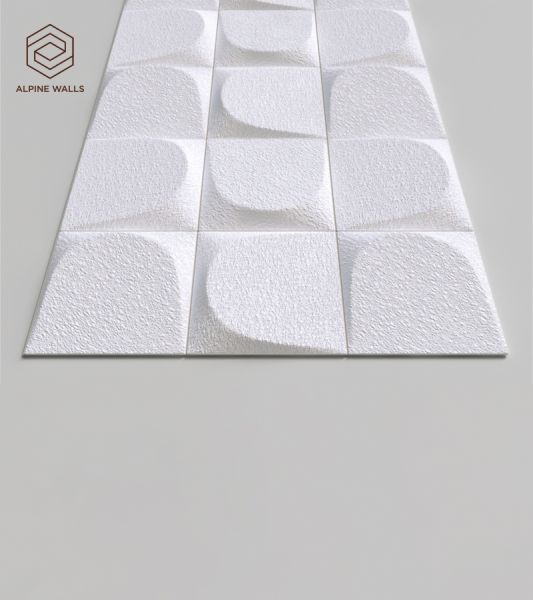 Стеновая панель под покраску Alpine Walls Geometrium  ECOGR0203W  1200*600*25