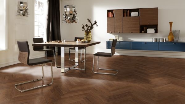 Паркетная доска Scheucher BILAFLOR паркет Орех  WALNUT NaturBLACK  500x70x11мм