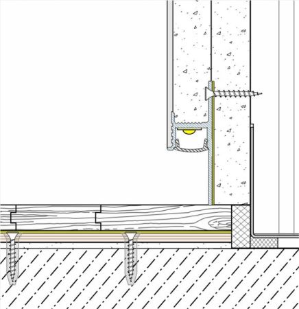 Теневой профиль  Invisible алюминиевый 45мм