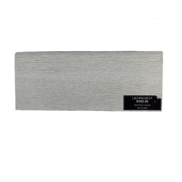 Плинтус DeARTIO B302-26 дуб бело-серый напольный плинтус МДФ Deartio