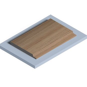 Стеновая панель из полистирола Hiwood LV127 BR417 2700×120×12