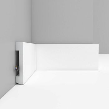 Плинтус под покраску Decomaster Артпрофиль A036 2000×100×16