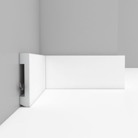 Плинтус под покраску Decomaster Артпрофиль A036 2000×100×16