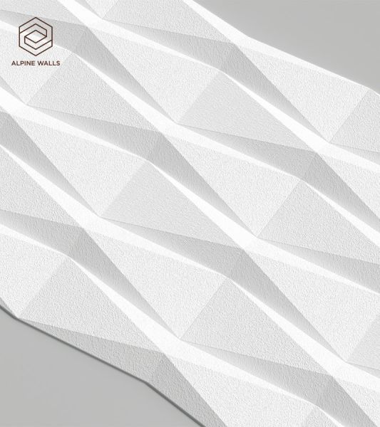 Стеновая панель под покраску Alpine Walls Geometrium  ECOGR0208W  1200*600*25