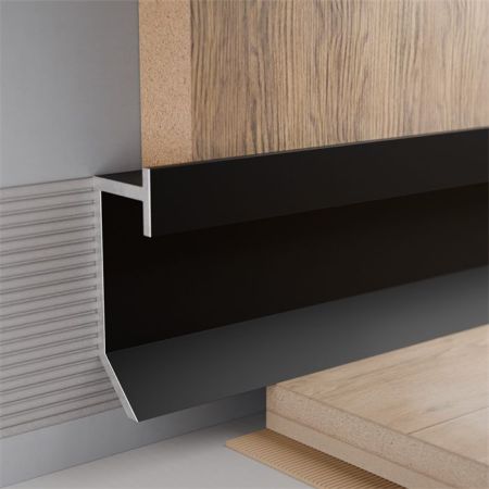 Теневой плинтус Pro Design 9388 Slim Led Черный 10x26,8x2700мм