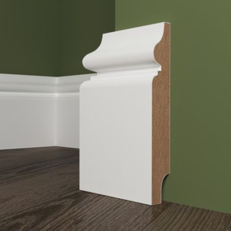 Плинтус Evrowood МДФ Белый PN 100 2000×100×16