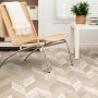 Пробковые полы Corkstyle Chevron Creme 1235×305×10
