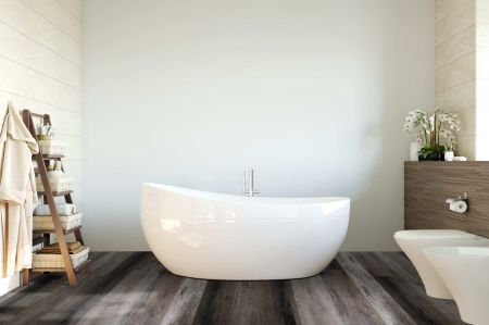 Кварц виниловое покрытие Planker SPC Rockwood Дуб Оникс 1001