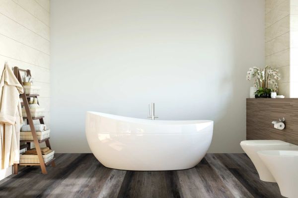 Кварц виниловое покрытие Planker SPC Rockwood Дуб Оникс 1001