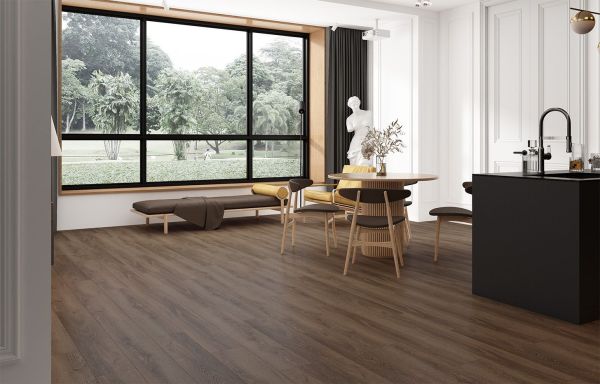 Кварц виниловое покрытие Stone Floor MSPC Дуб Браунфилд