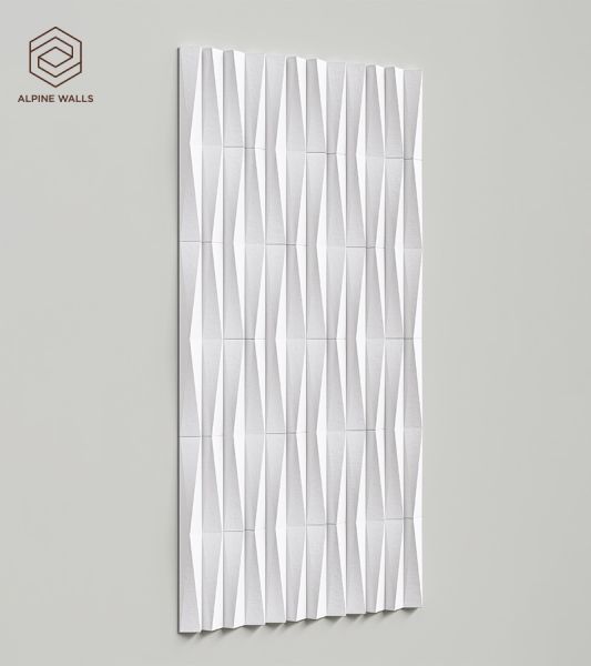 Стеновая панель под покраску Alpine Walls Geometrium  ECOGR0205W  1200*600*25