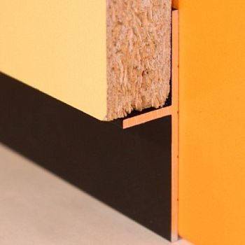 Плинтус алюминиевый теневой Modern Decor  черный  2000×20×12,5