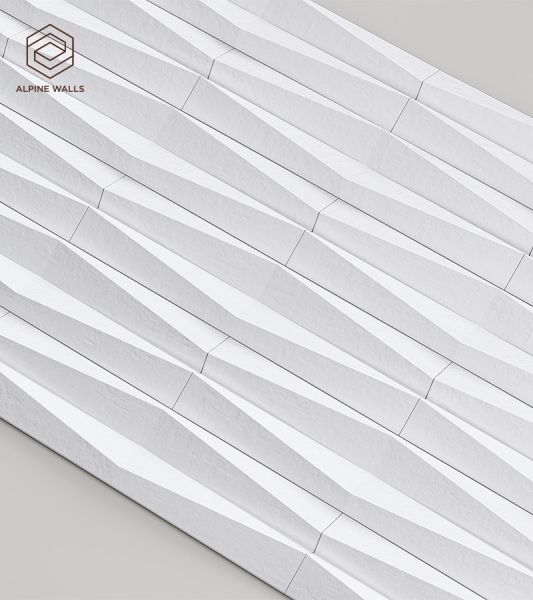 Стеновая панель под покраску Alpine Walls Geometrium  ECOGR0205W  1200*600*25