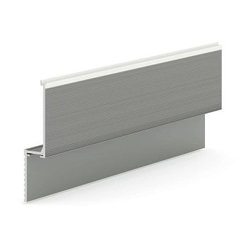 Профиль алюминиевый теневой Laconistiq Micro Белый муар RAL 9016 24-32-100 1000×96,5×15,7