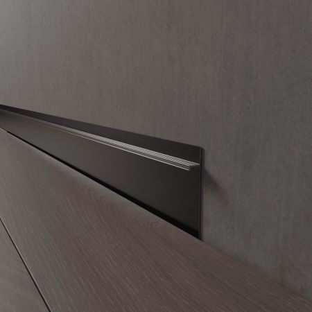 Скрытый профиль Invisible 60мм Черный муар/RAL 9005 14.5х60х2800мм