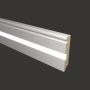 Плинтус Evrowood МДФ Белый PN 030 Led  2000×80×16