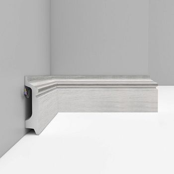 Плинтус Decomaster Ясень белый D122-84 2400×78×21